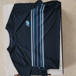 New Balance Men's Polyester Tennis T-Shirt size large blue/baby blue